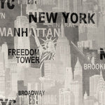 Loneta Estampada New York City Beige - Ribes y Casals