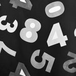 Loneta Estampada Numbers Negra - Ribes y Casals
