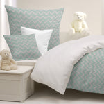 Loneta Estampada Olas Verde - Ribes y Casals