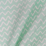 Loneta Estampada Olas Verde - Ribes y Casals