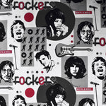 Loneta Estampada Rockers Blanca - Ribes y Casals