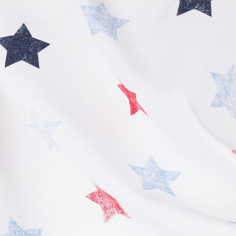 Loneta Estampada Stars Rojo Azul - Ribes y Casals