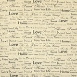 Loneta Estampada Sweet Words - Ribes y Casals