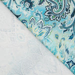 Loneta Estampada Tapicero Azul - Ribes y Casals