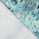 Loneta Estampada Tapicero Azul - Ribes y Casals