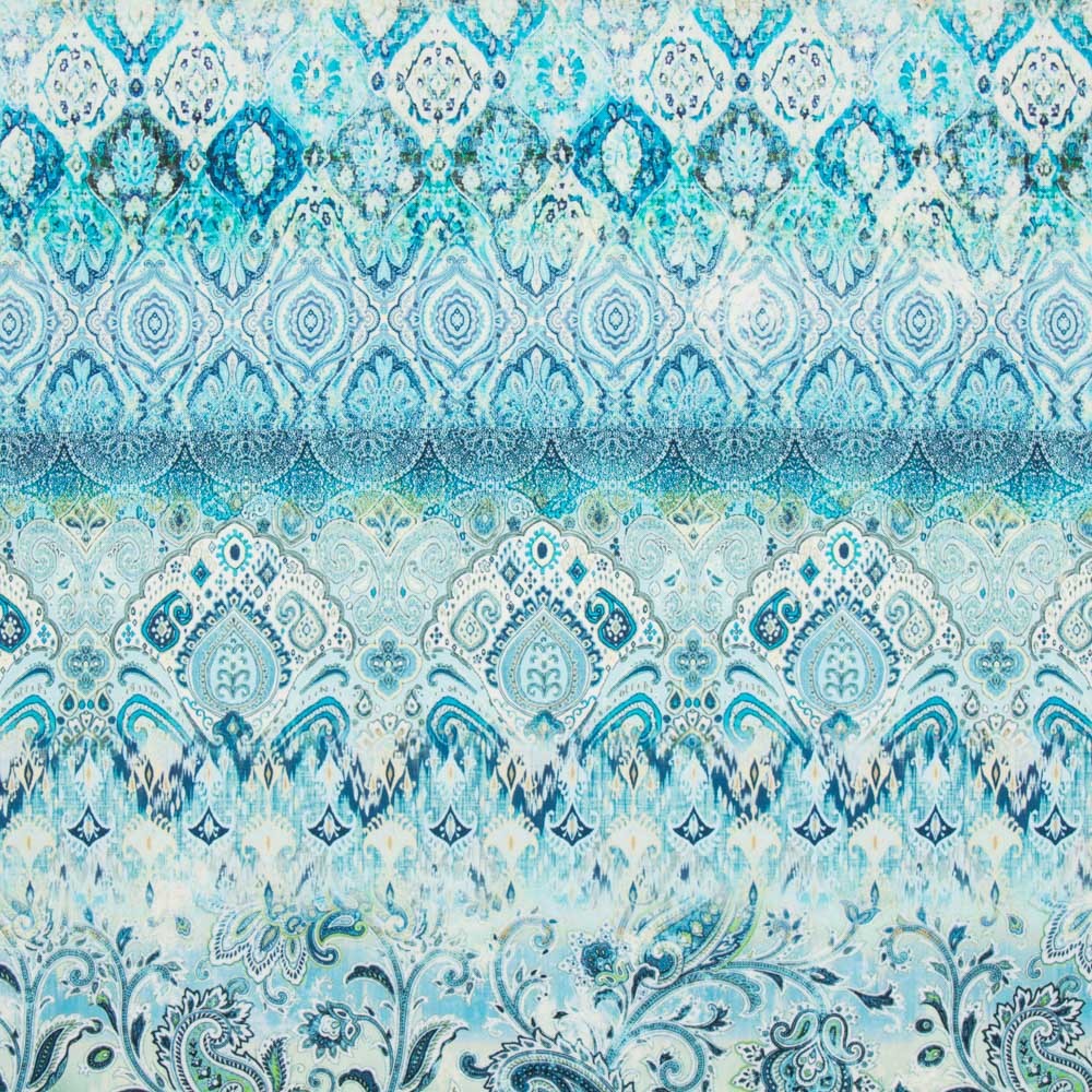 Loneta Estampada Tapicero Azul - Ribes y Casals