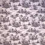 Loneta Estampada Toile de Jouy Negro - Ribes y Casals