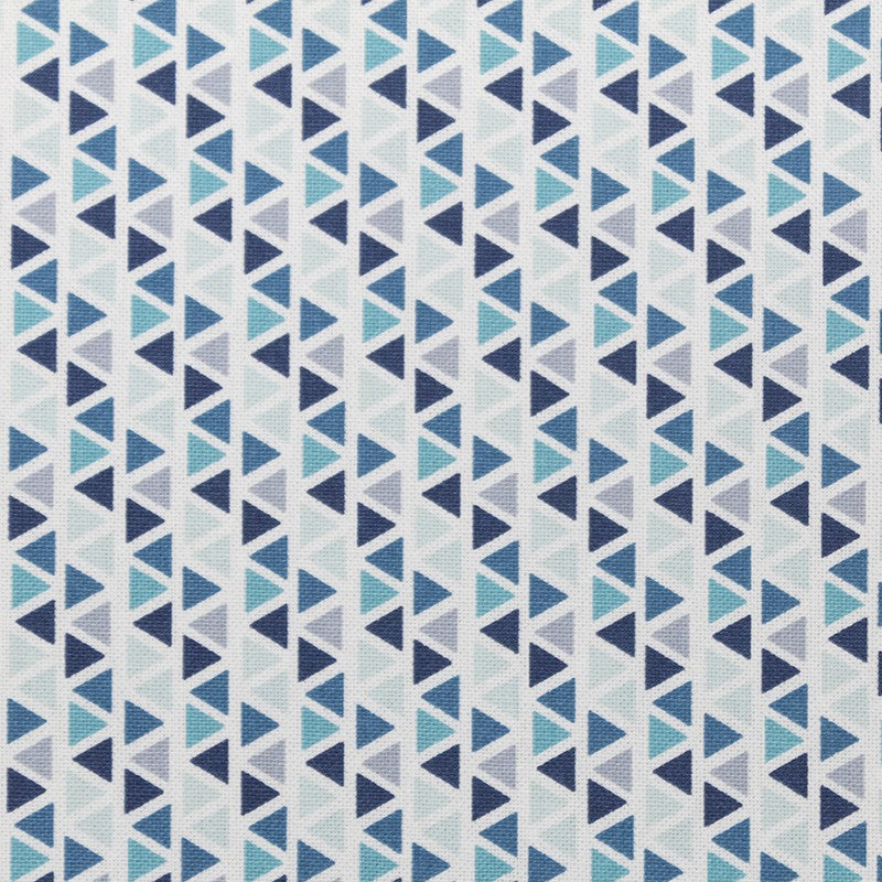 Loneta Estampada Triángulos Azules - Ribes y Casals