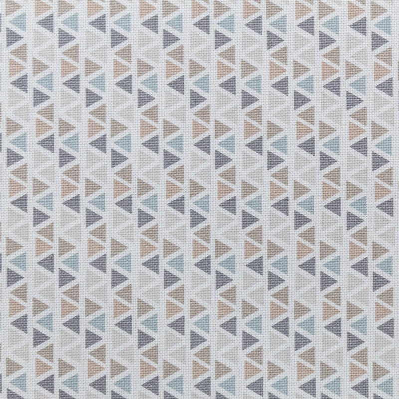 Loneta Estampada Triángulos Beige - Ribes y Casals