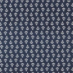 Loneta Estampado Ancla Marino - Ribes y Casals