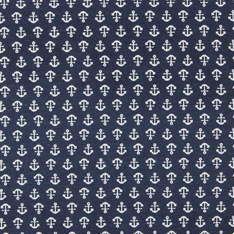 Loneta Estampado Ancla Marino - Ribes y Casals