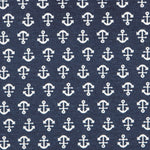 Loneta Estampado Ancla Marino - Ribes y Casals