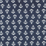 Loneta Estampado Ancla Marino - Ribes y Casals