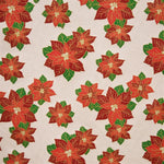 Loneta Flor Fondo Beige - Ribes y Casals
