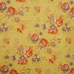 Loneta Flor Naranja y Marrón - Ribes y Casals