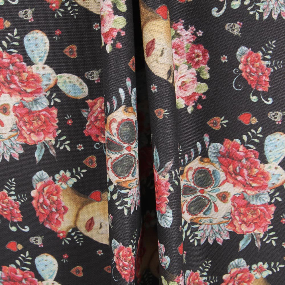 Loneta Frida Catrina Negra - Ribes y Casals