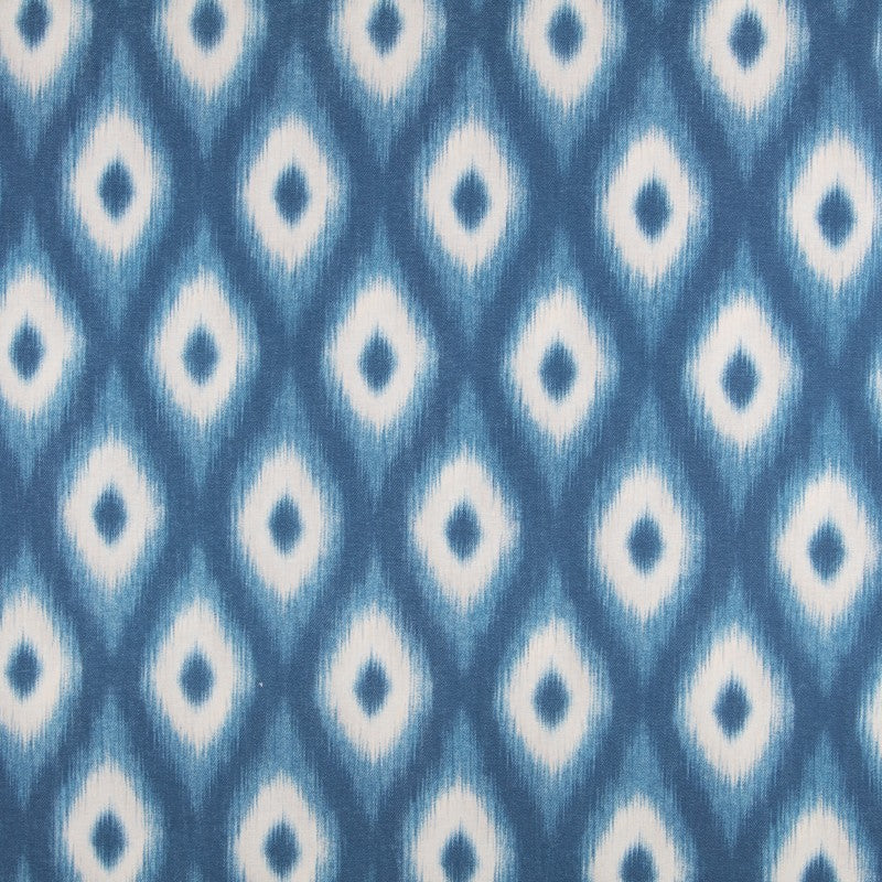Loneta Ikat Rombos Azul - Ribes y Casals