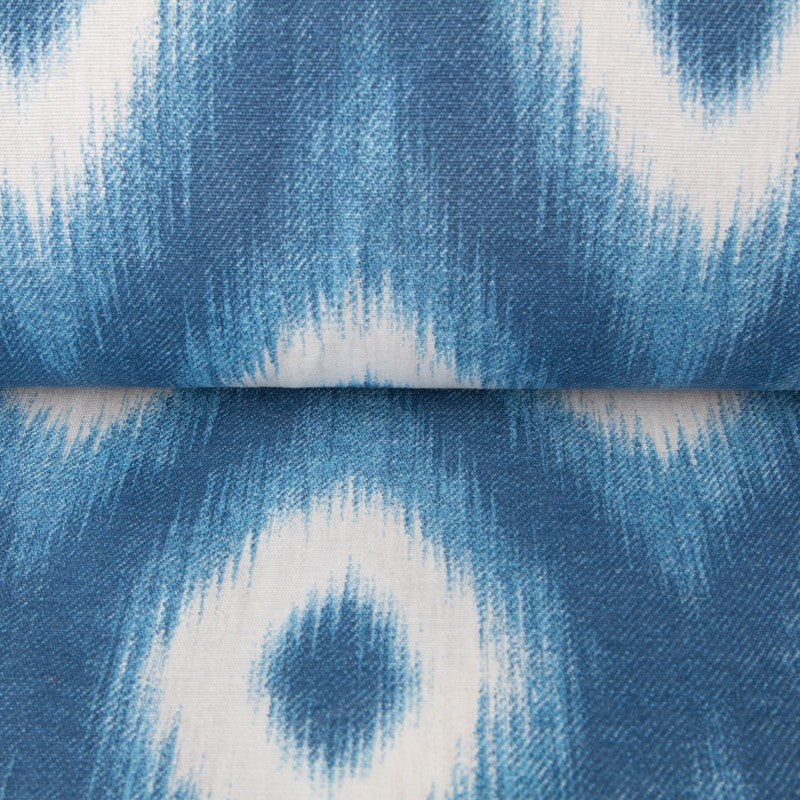 Loneta Ikat Rombos Azul - Ribes y Casals