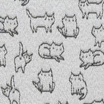 Loneta Jacquard Cats Gris - Ribes y Casals