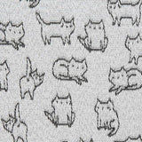Loneta Jacquard Cats Gris - Ribes y Casals