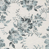 Loneta Jacquard Floral Turquesa - Ribes y Casals