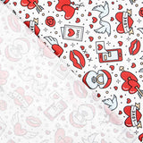 Loneta Love Pin Up Rojo - Ribes y Casals