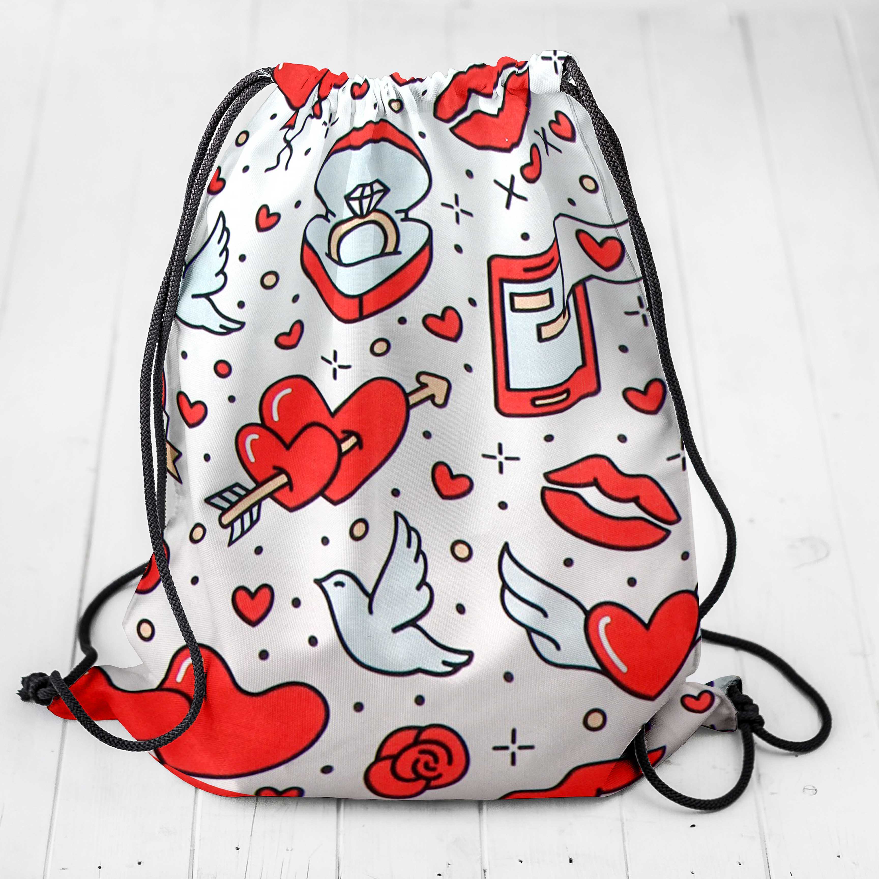 Loneta Love Pin Up Rojo - Ribes y Casals