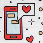 Loneta Love Pin Up Rojo - Ribes y Casals