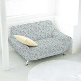 Loneta Magnolias Verde Menta - Ribes y Casals