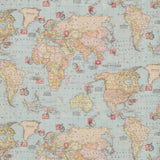 Loneta Mapa Mundo Azul - Ribes y Casals