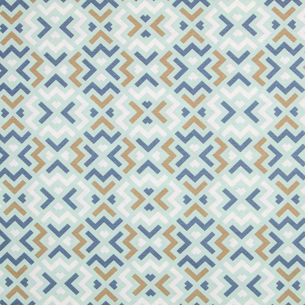 Loneta Mosaico Verde Agua - Ribes y Casals