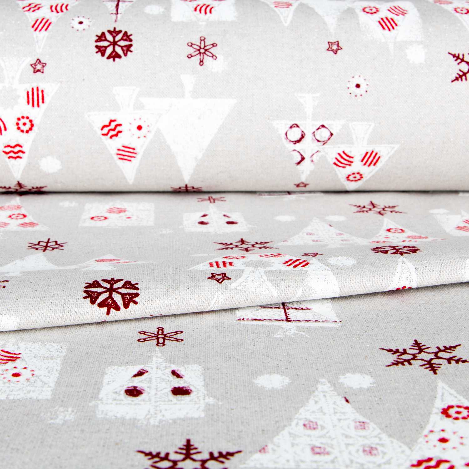 Loneta Navidad Forest Beige - Ribes y Casals