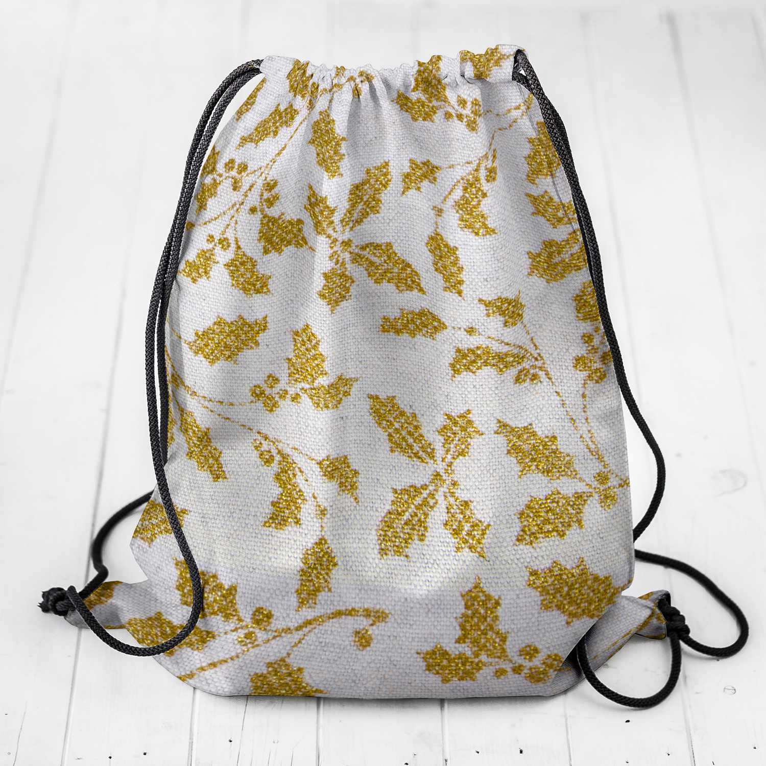 Loneta Navidad Muérdago Oro - Ribes y Casals