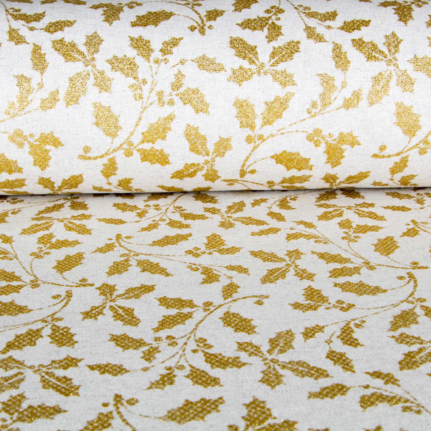 Loneta Navidad Muérdago Oro - Ribes y Casals