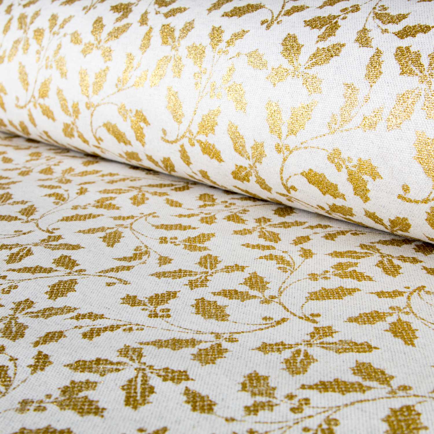 Loneta Navidad Muérdago Oro - Ribes y Casals