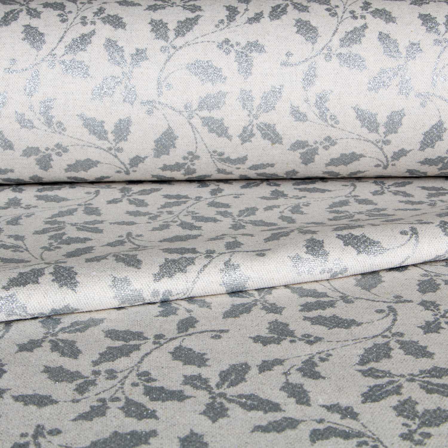 Loneta Navidad Muérdago Plata - Ribes y Casals