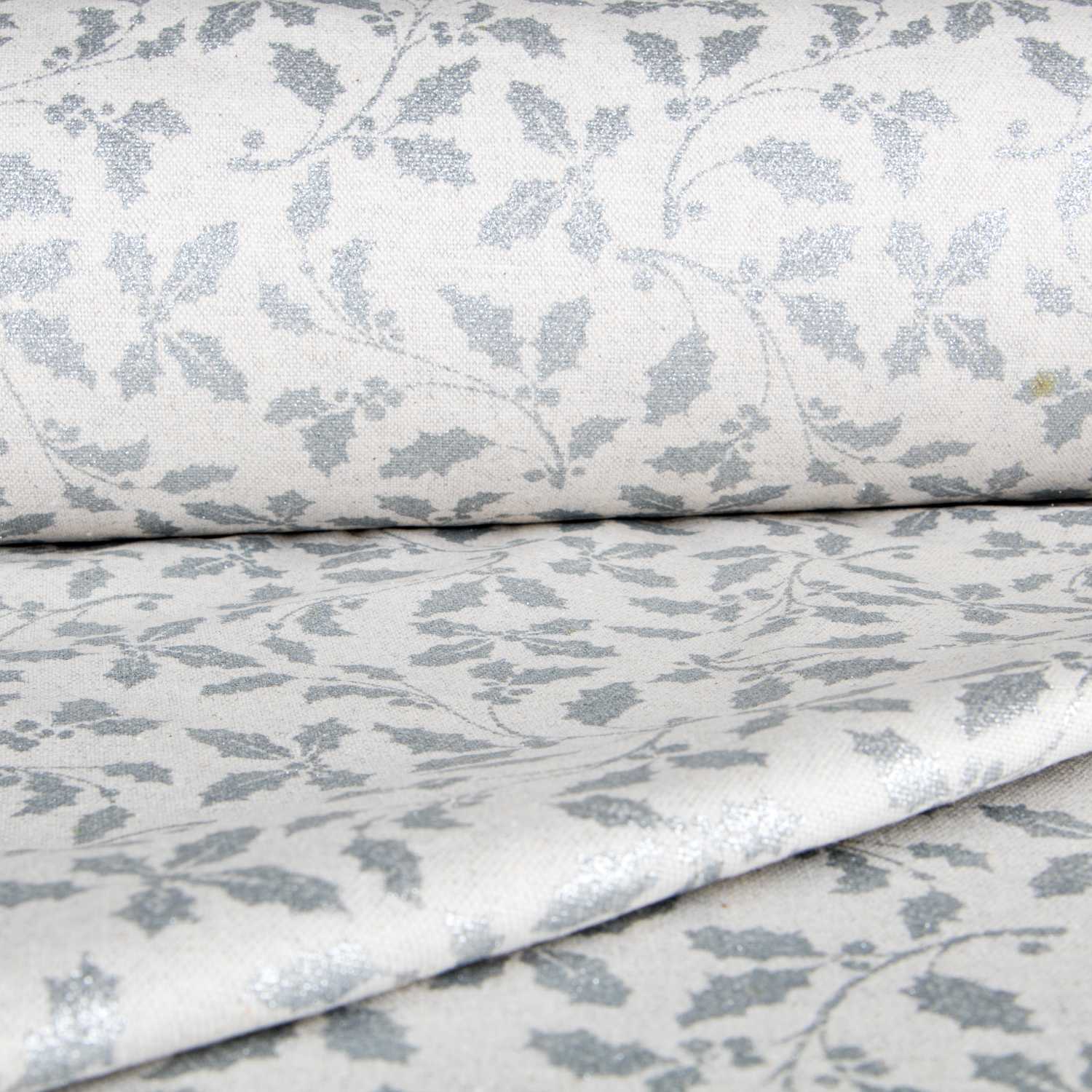 Loneta Navidad Muérdago Plata - Ribes y Casals