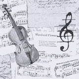 Loneta Notas Musicales Blanca - Ribes y Casals