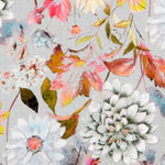 Loneta Panamá Floral Gris - Ribes y Casals