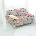 Loneta Panamá Floral Gris - Ribes y Casals