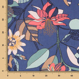 Loneta Panamá Hibiscus Azul - Ribes y Casals