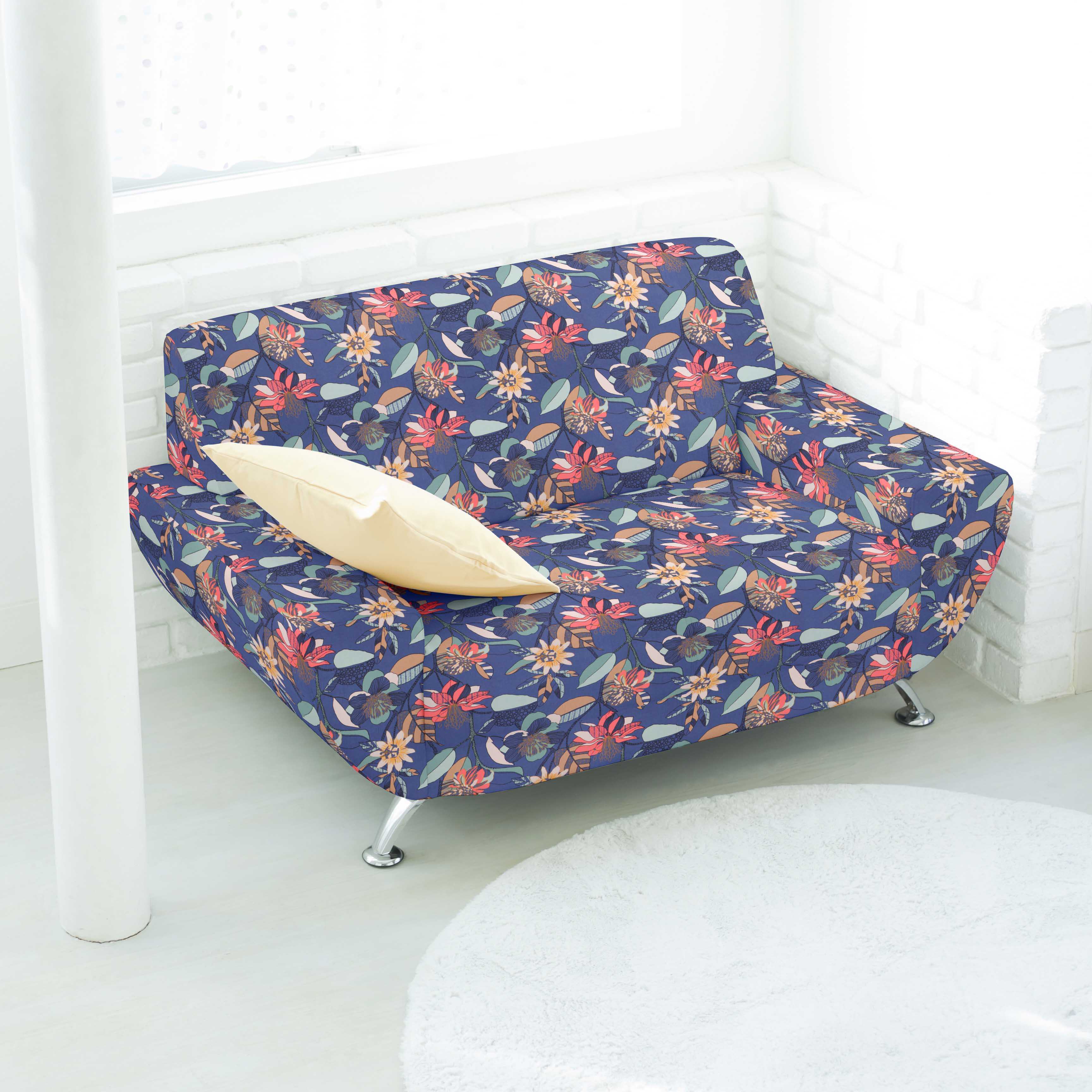 Loneta Panamá Hibiscus Azul - Ribes y Casals