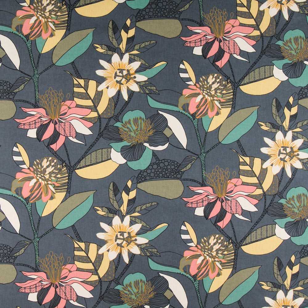 Loneta Panamá Hibiscus Marengo - Ribes y Casals