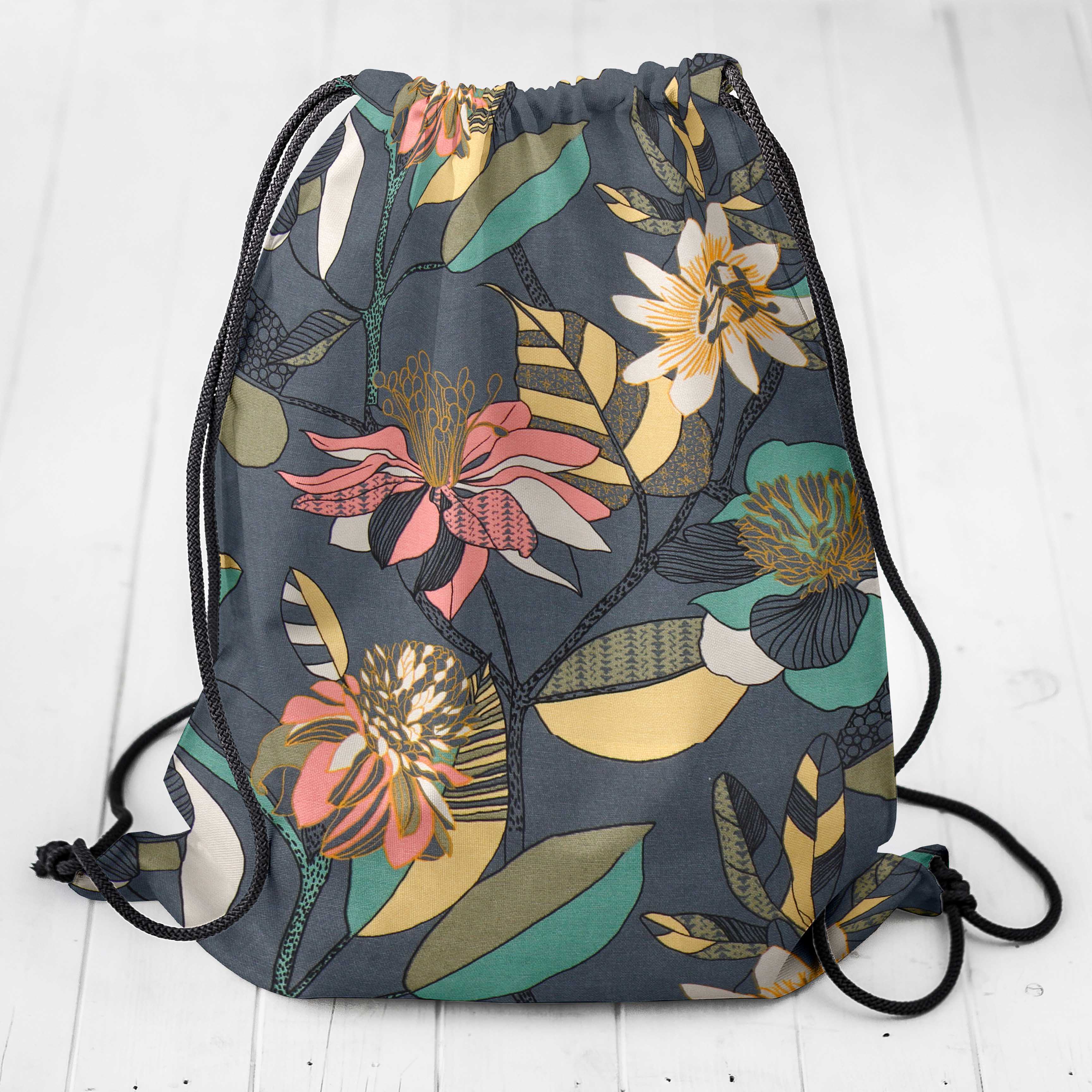 Loneta Panamá Hibiscus Marengo - Ribes y Casals