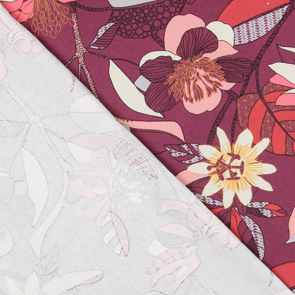 Loneta Panamá Hibiscus Violeta - Ribes y Casals