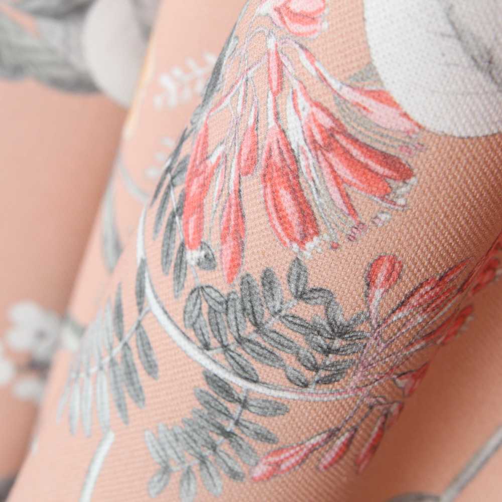 Loneta Panamá Animales Salmón - Ribes y Casals