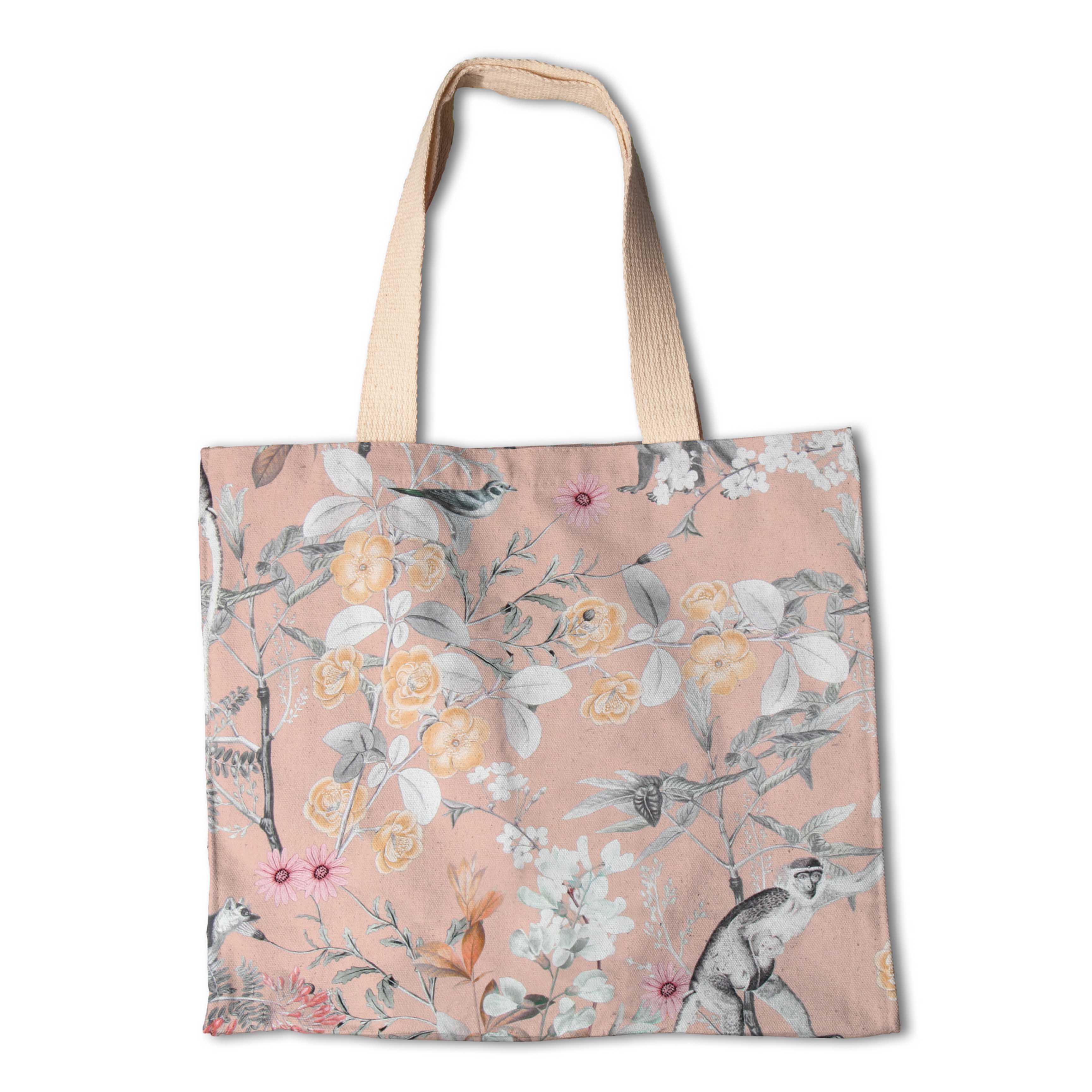 Loneta Panamá Animales Salmón - Ribes y Casals