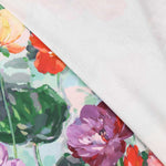 Loneta Panamá Flores Turquesa - Ribes y Casals