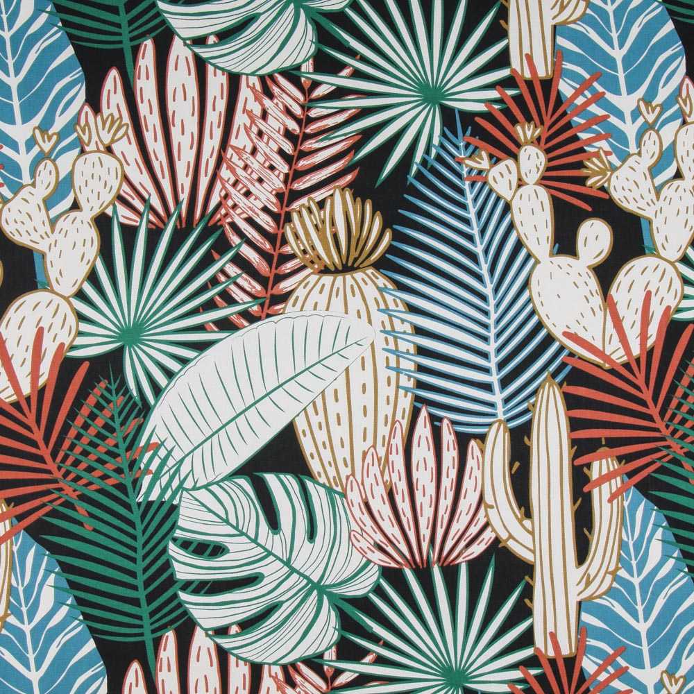 Loneta Panamá Tropical Negra - Ribes y Casals