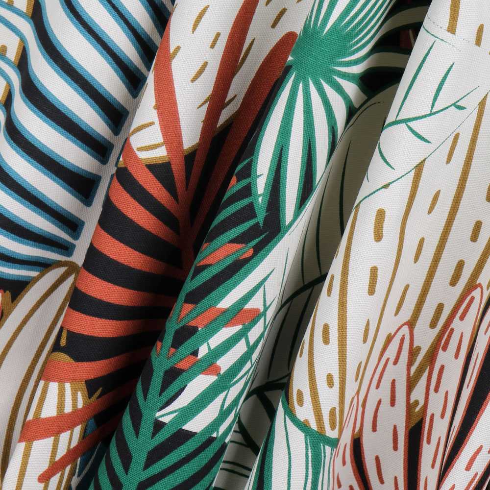 Loneta Panamá Tropical Negra - Ribes y Casals